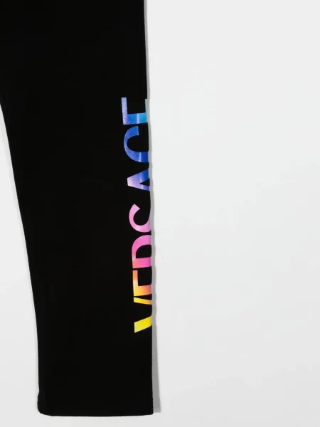 Legginsy dziecięce Versace czarne