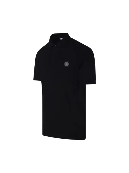 Koszulka polo Stone Island z kamieniami czarna
