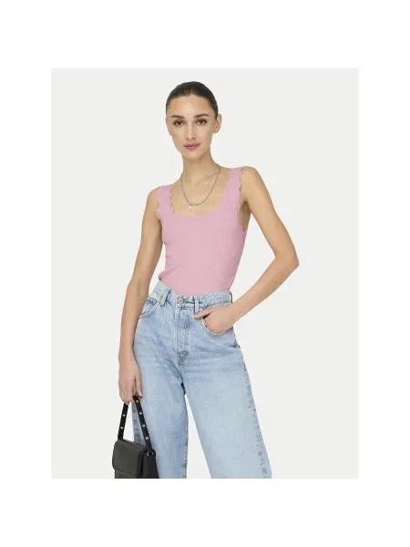 JDY Top Nanna Slim Fit ružičasta
