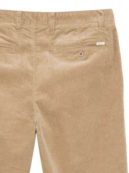 Pantaloni chino Gant de catifea cord maro