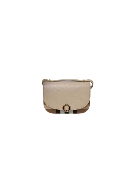 Torebka Burberry skórzana beżowa