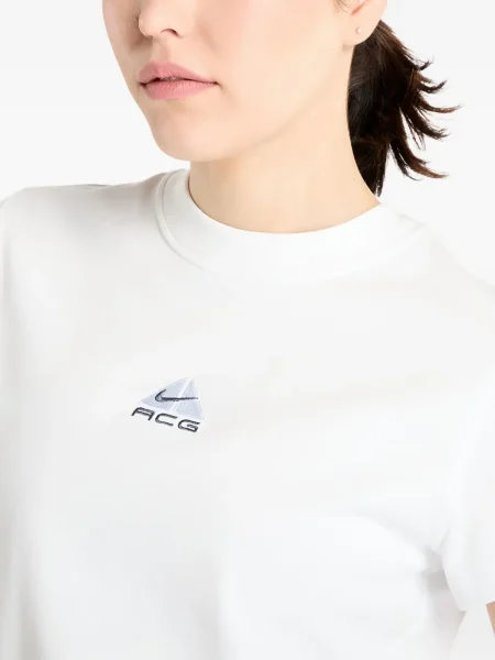 Top sport Nike din fleece plisat fără mâneci alb