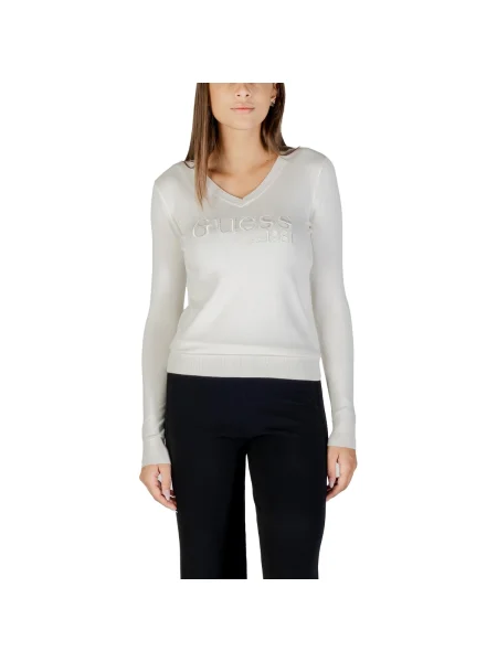 Geacă de blugi Guess Jeans alb