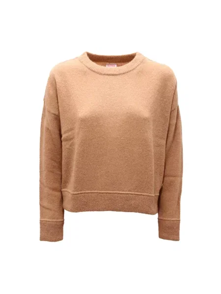 Sweter Sun68 wełniany brązowy