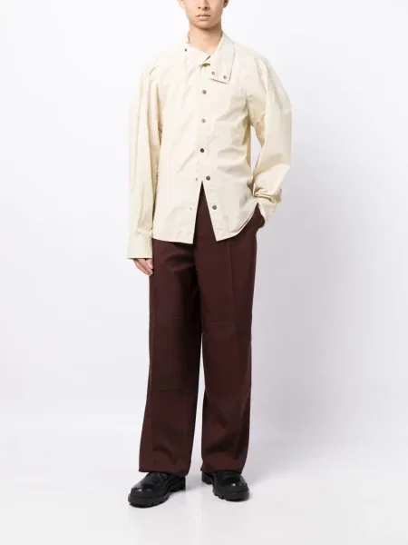 Hlače Jil Sander crvena