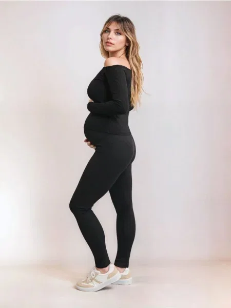 Легінси для вагітних чорний