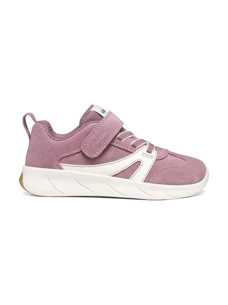 Geox FOOT-RUN Barefoot sneakers pentru copii din piele întoarsă roz