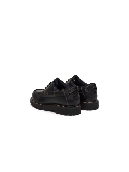 Tommy Jeans Čevlji na vezalke ARCHIVE črna