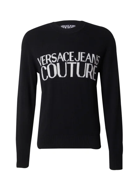 Versace Jeans Couture pulover de lana negru