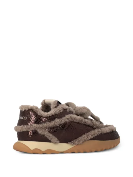 Báránybőr sneaker Pinko barna
