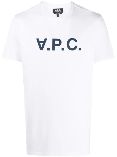 Tricou A.p.c. cu imagine alb