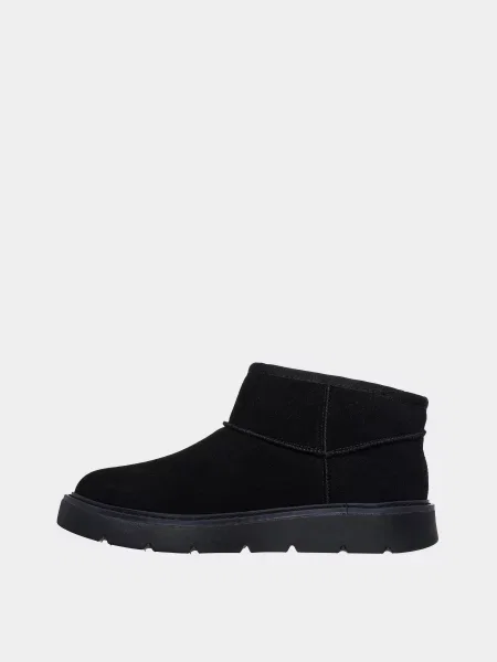 Кожаные ботинки Skechers черные