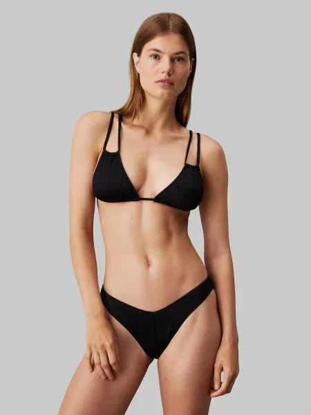 Plavková podprsenka Calvin Klein čierna