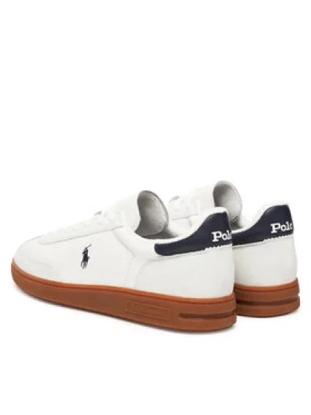 Sneakersy Polo Ralph Lauren Bedford Écru biela