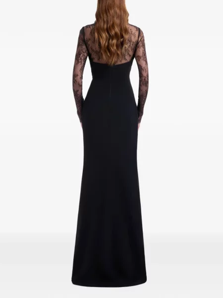 Rochie maxi Elie Saab din dantelă negru