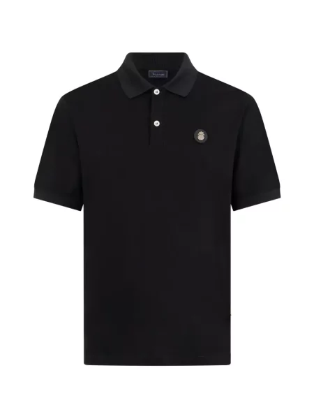 Tricou polo Billionaire cu autograf negru