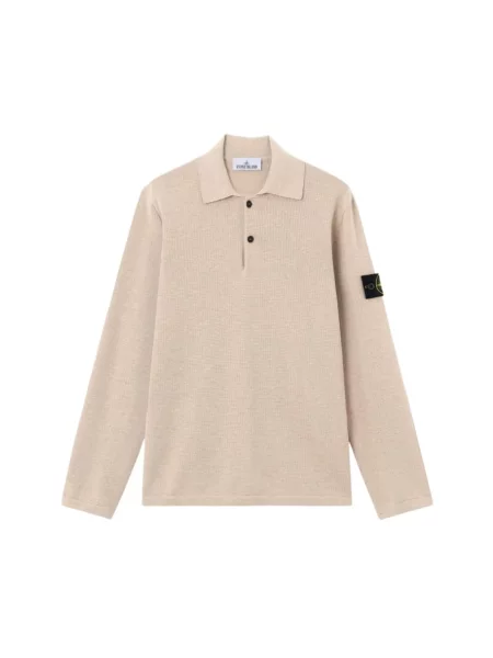 Koszulka polo Stone Island z kamieniami beżowa