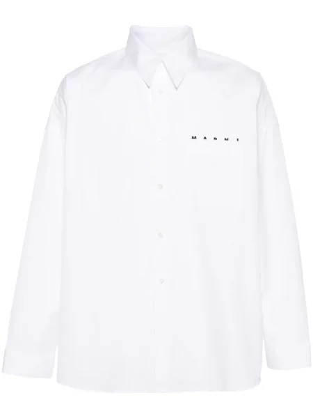 Košile Marni s potiskem bílá