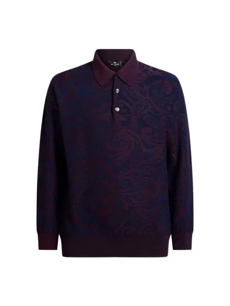 Koszulka polo Etro fioletowa