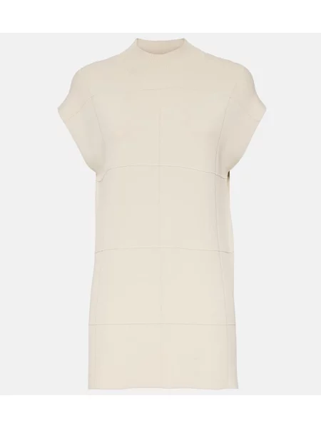 Vestă Joseph din jerseu bej