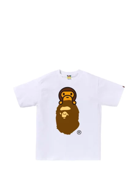 Grafic tricou A Bathing Ape® alb