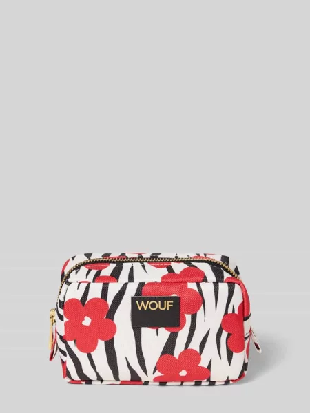 Kosmetyczka ze zwierzęcym nadrukiem na całej powierzchni model Wildflower' Wouf biała