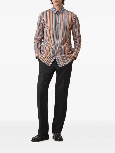 Cămașă Paul Smith cu dungi din poplin