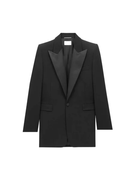 Garnitur Saint Laurent wełniany czarny