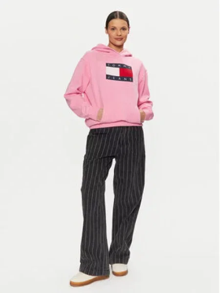 Tommy Jeans Mikina růžová
