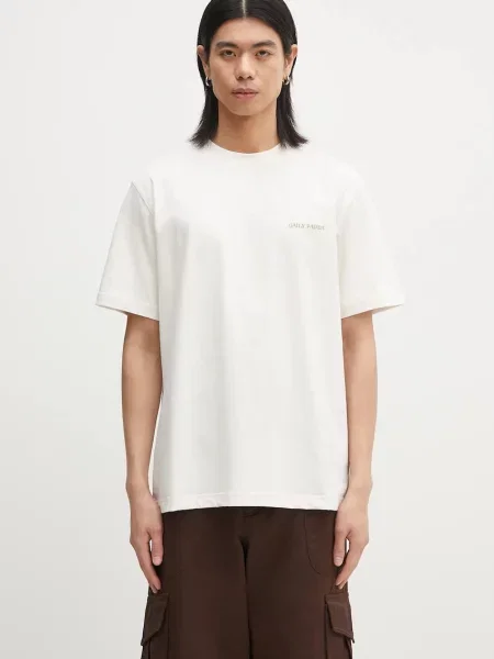 Daily Paper tricou din Craft T-Shirt bărbați cu imprimeu bej