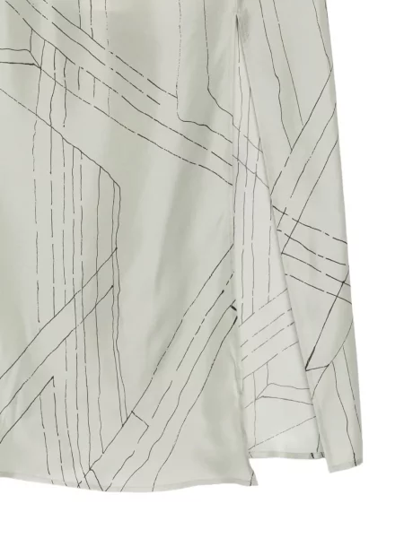 Fustă Alysi cu imagine verde