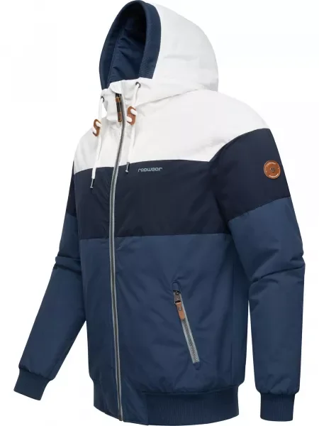 Ragwear Zunanja jakna modra / mornarska / rdeča bela
