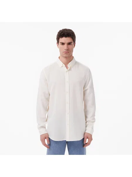 Lacoste Koszula Slim Fit biała