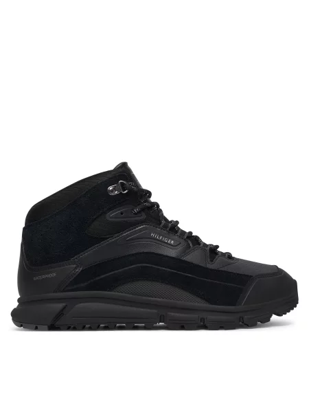 Trappers Tommy Hilfiger Hilfiger Wp Mix Chukka Runner negru