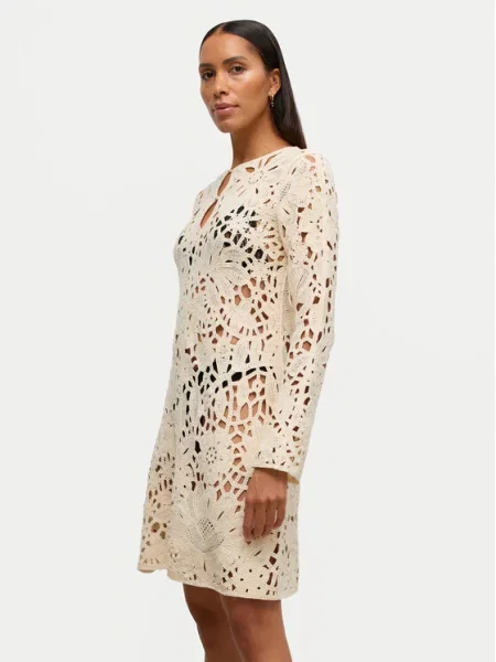 Vero Moda Φόρεμα κοκτέιλ Awalison μπεζ