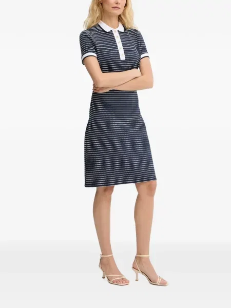 Gulerat rochie mini Guess cu dungi albastru