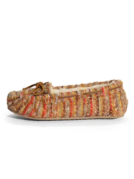 Minnetonka Mocasini Cally maro pueblo / taupe / verde deschis / roșu gri