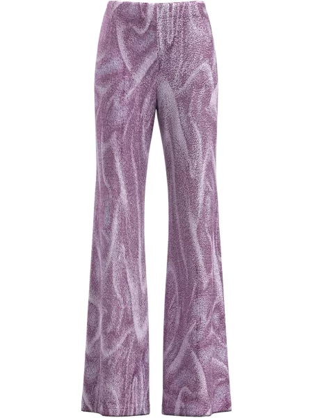 Pantaloni Maccapani din jacard violet