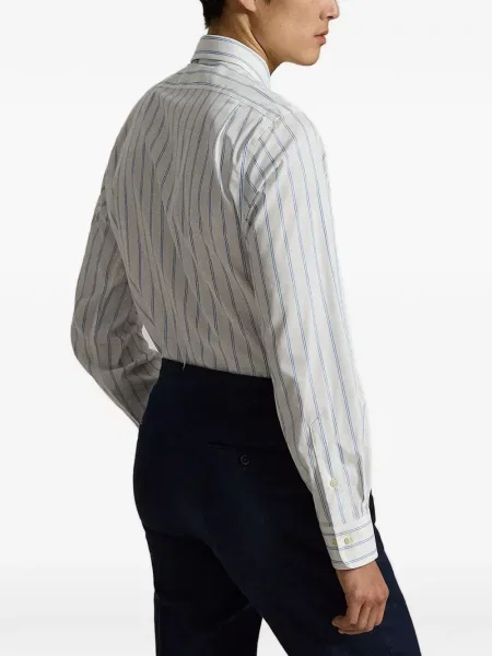 Gulerat tricou polo Polo Ralph Lauren cu decolteu în V fără mâneci maro