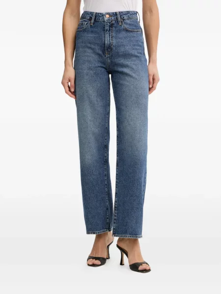 Blugi Armani Exchange cu autograf albastru