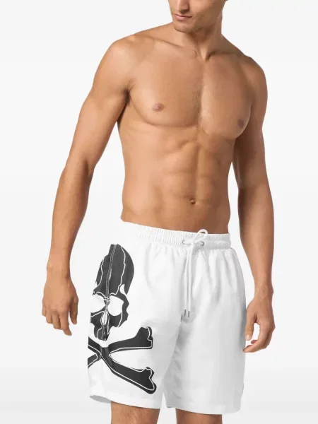 Slip de baie Philipp Plein alb