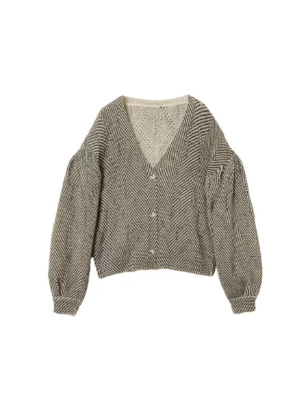 Kardigan Twinset wełniany szary