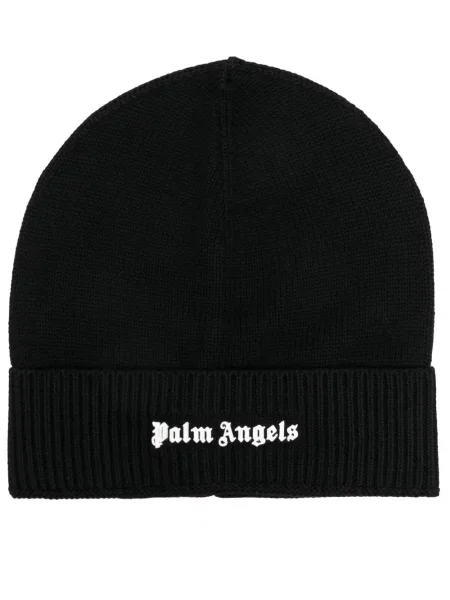 Căciulă Palm Angels cu broderie negru