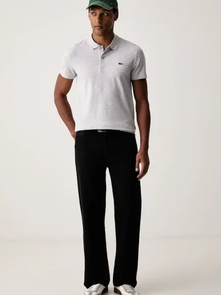Tricou polo Lacoste gri