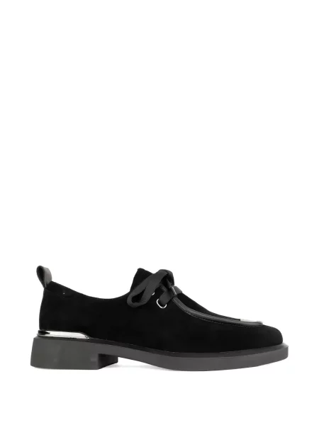 Pantofi loafer Linda Baumann cu șireturi din dantelă negru