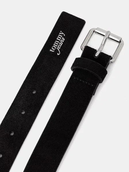 Tommy Jeans pásek dámský semišový černý