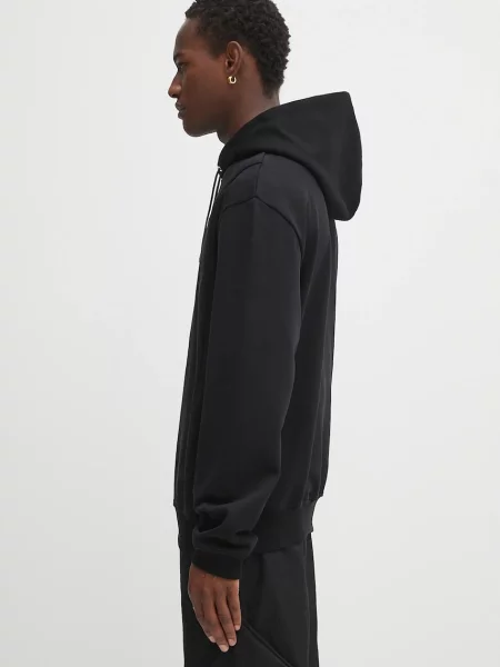 Однотонный свитер Heliot Emil с капюшоном черный