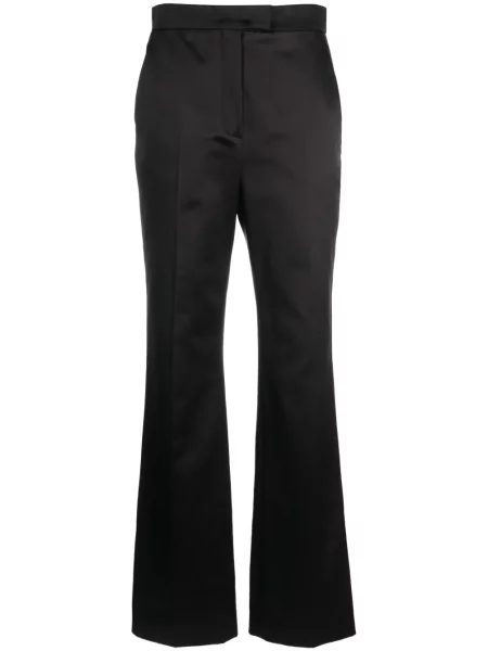 Pantaloni Fendi din satin maro