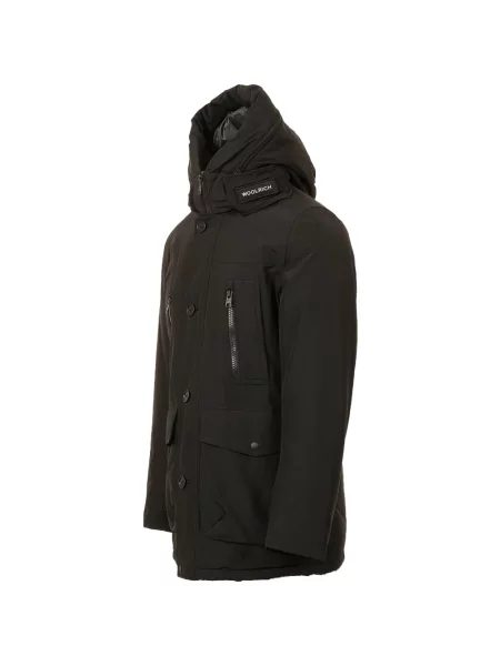 Geacă Woolrich cu glugă negru