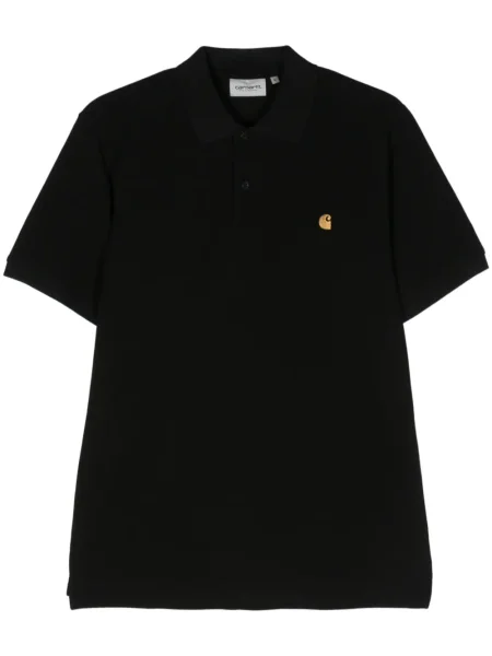 Polo Carhartt Wip cu broderie negru